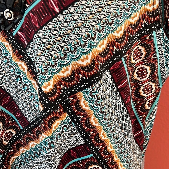 PerSeption Concept - Multicolor Sleeveless Maxi Dress Size 1X - Picture 7 of 10